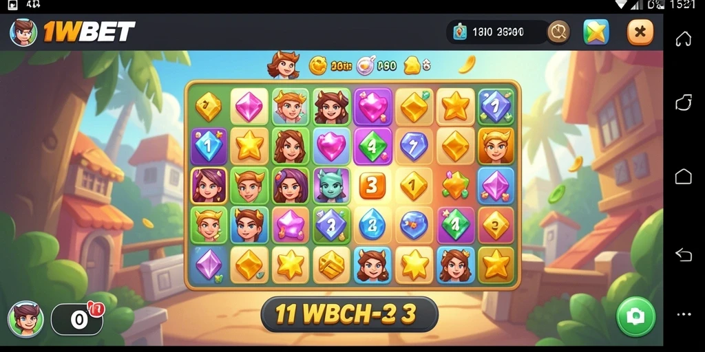 Screenshot menampilkan gameplay seru dari 11WBET dengan grafis colorful.