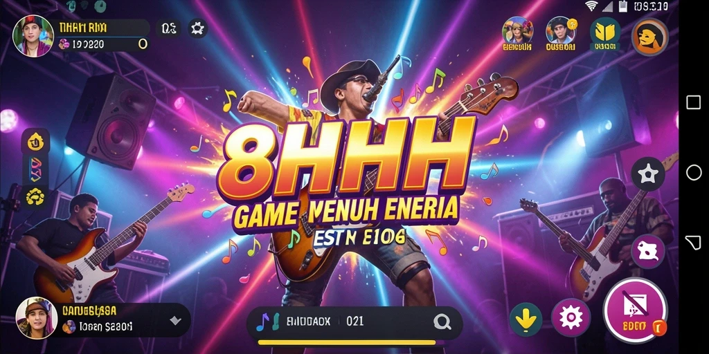 Tampilan gameplay seru dan interaktif di 8HHH.