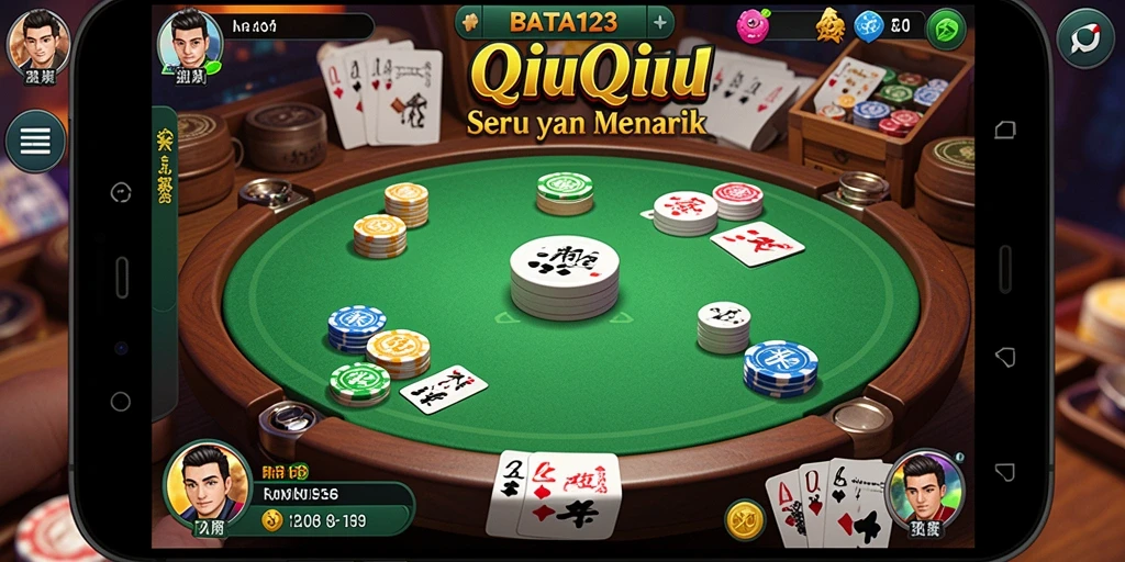 Tampilan gameplay seru dari BATA123 yang menampilkan QiuQiu.