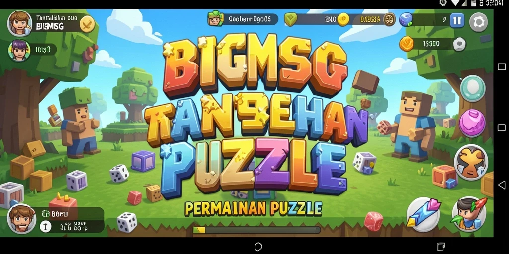 Tampilan gameplay <strong>BIGMSG</strong> yang seru dan menantang.