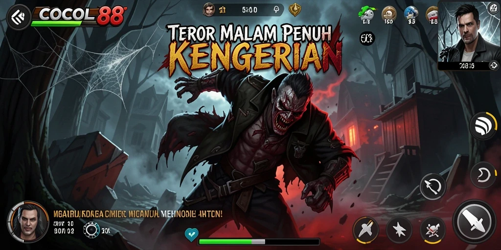 Tampilan gameplay yang mencekam di COCOL88.