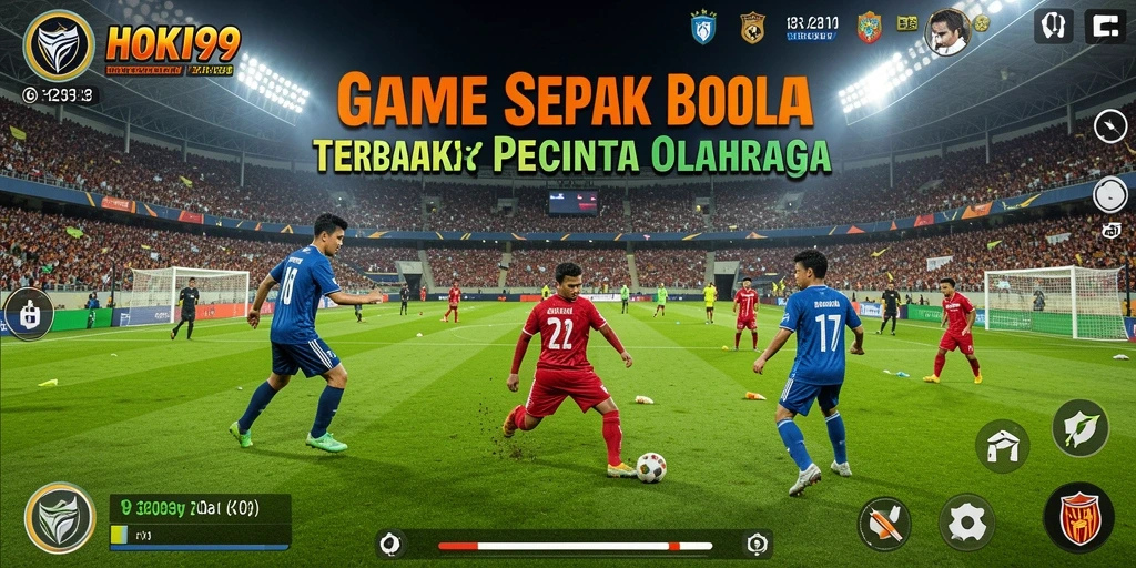 Tampilan gameplay HOKI99 yang seru dan interaktif dalam permainan sepak bola.