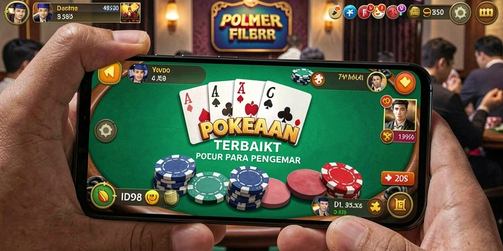 Screenshot ID098 menunjukkan gameplay Poker yang mendebarkan dan interaktif.