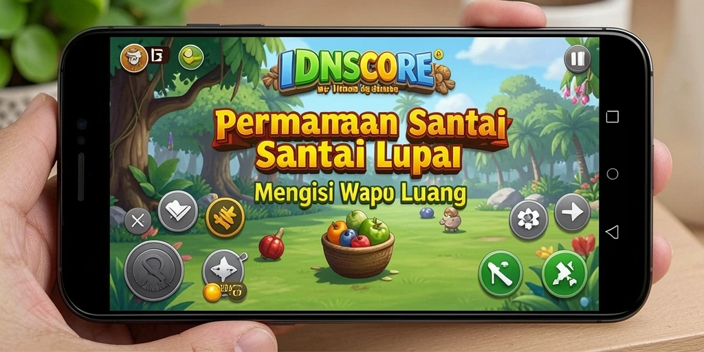 Screenshot utama IDNSCORE menampilkan aksi gameplay yang mengasyikkan.