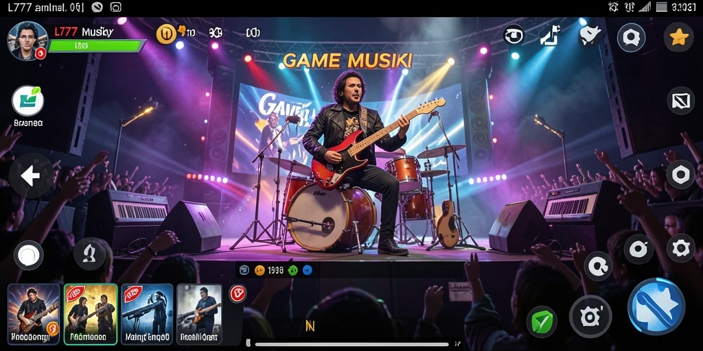 Tampilan menarik gameplay L777 dengan musik yang menggugah.