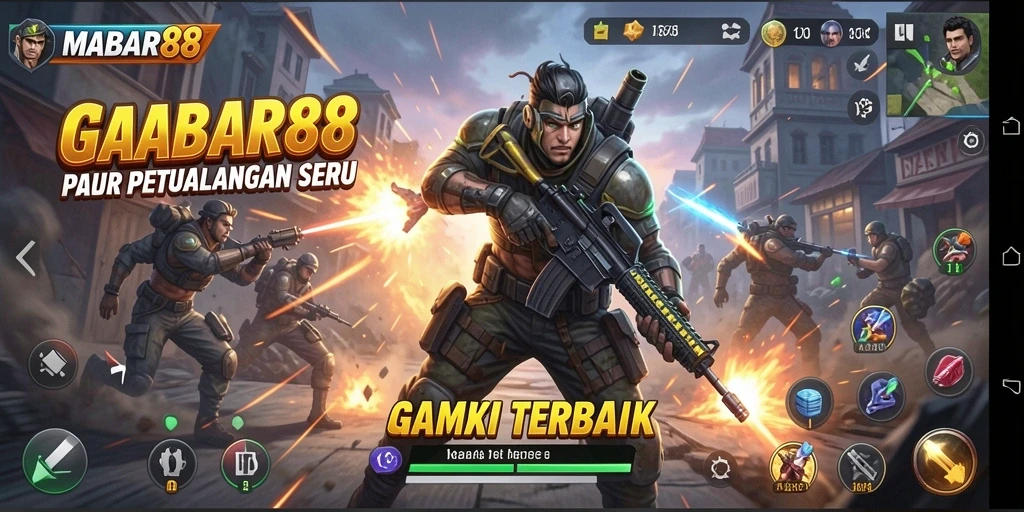 Tampilan gameplay MABAR88 yang penuh aksi dan tantangan.