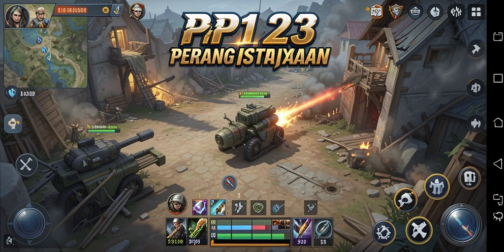 Tampilan gameplay PP123 yang mendebarkan dan strategi yang mendalam.