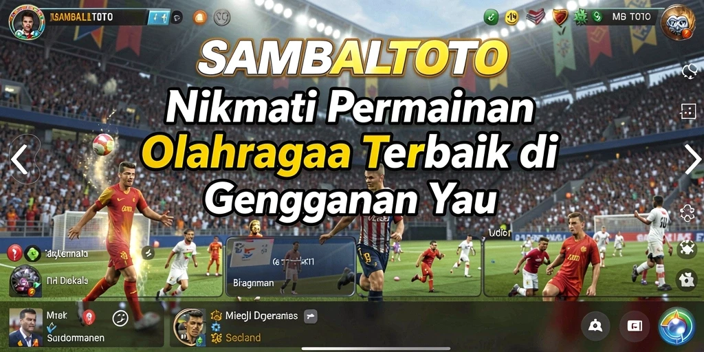 Tampilan gameplay seru dalam SAMBALTOTO dengan berbagai fitur olahraga.