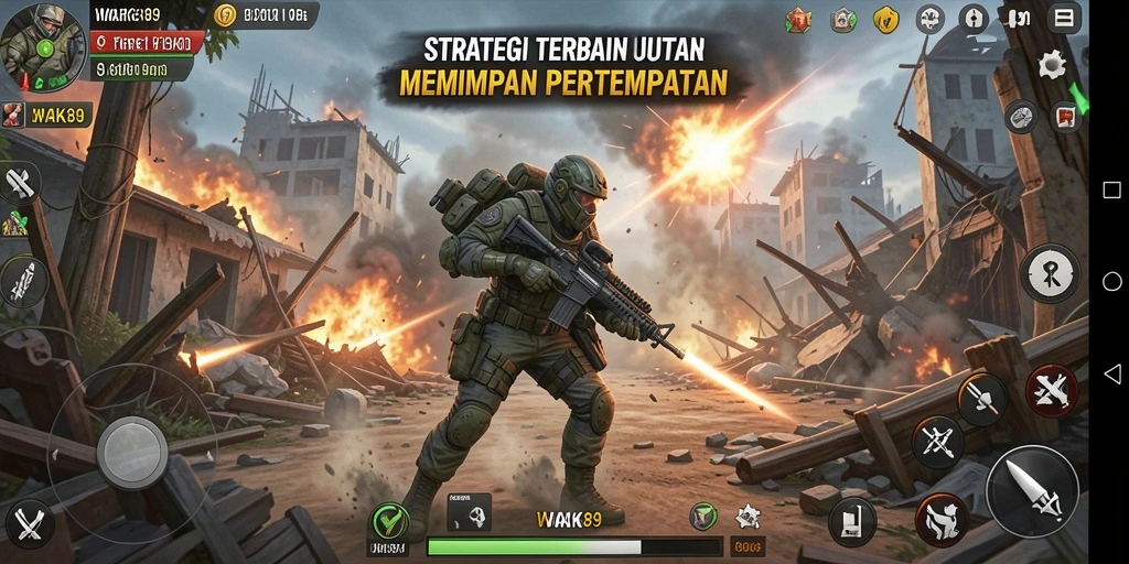 Tampilan gameplay WAK89 yang menegangkan dan mendebarkan.