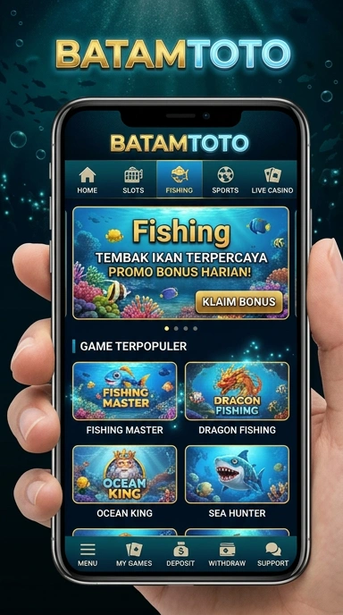 Tampilan utama aplikasi batamtoto yang informatif.